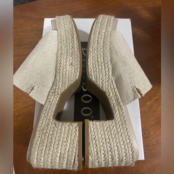 New in Box - Bamboo Vanilla Espadrille Platform Heeled Sandals Size 7.5 - Picture 4 of 4